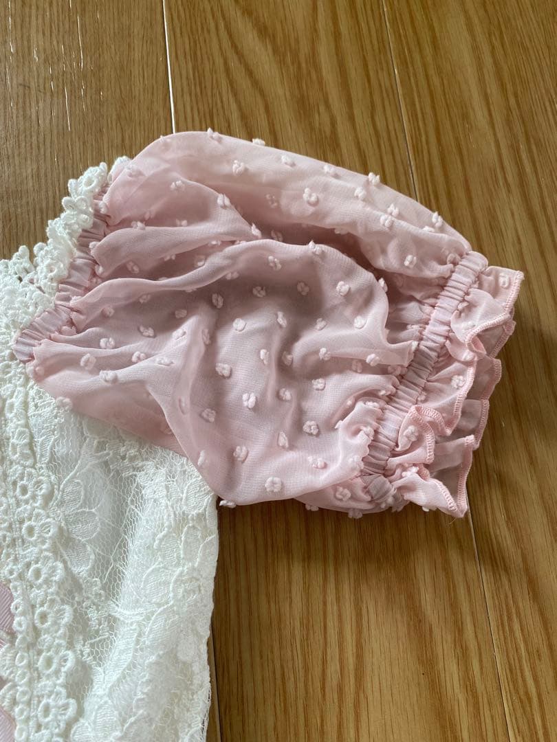 LIZ LISA ダブルレースアップオフショルワンピース レース ポコポコ