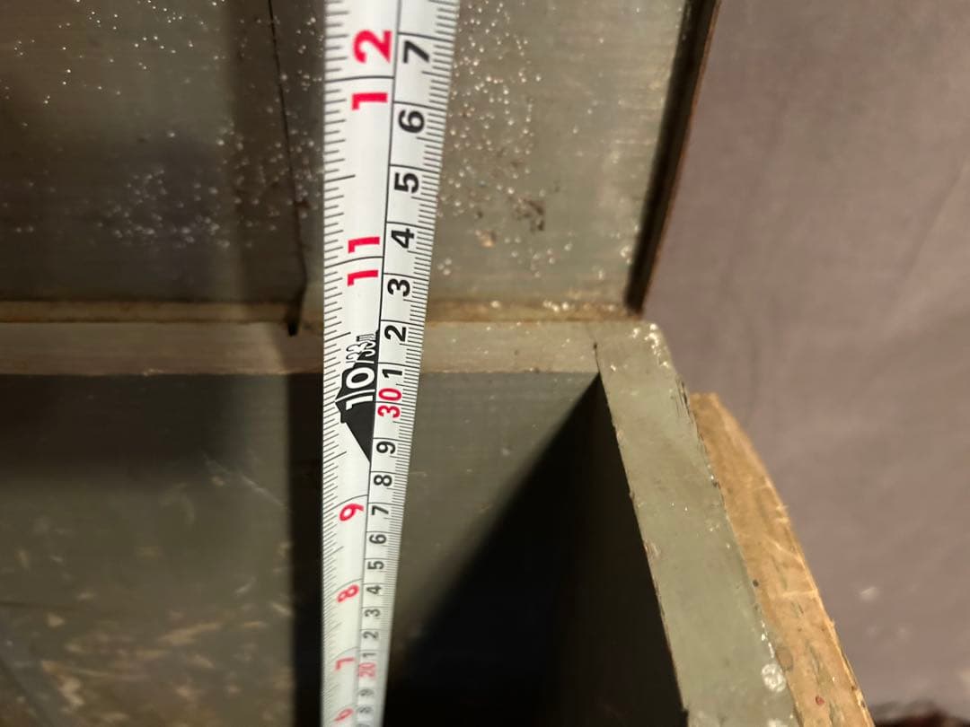 ◉【送料無料】デッドストック 弾薬箱 帝国陸軍 旧軍 弾薬入れ 古民具 木箱