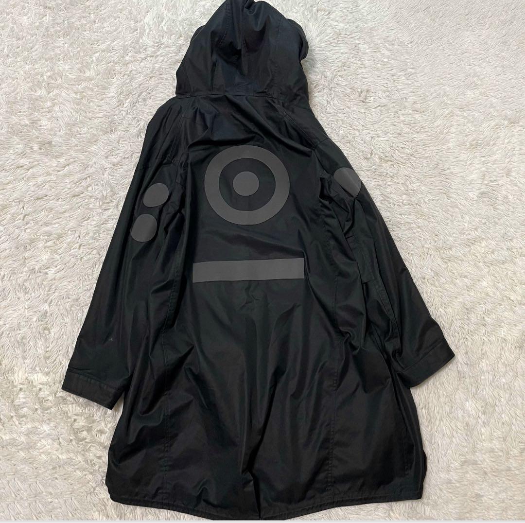 超名作/XL相当　ラッドミュージシャン　ボリュームネックモッズコート　ブラック