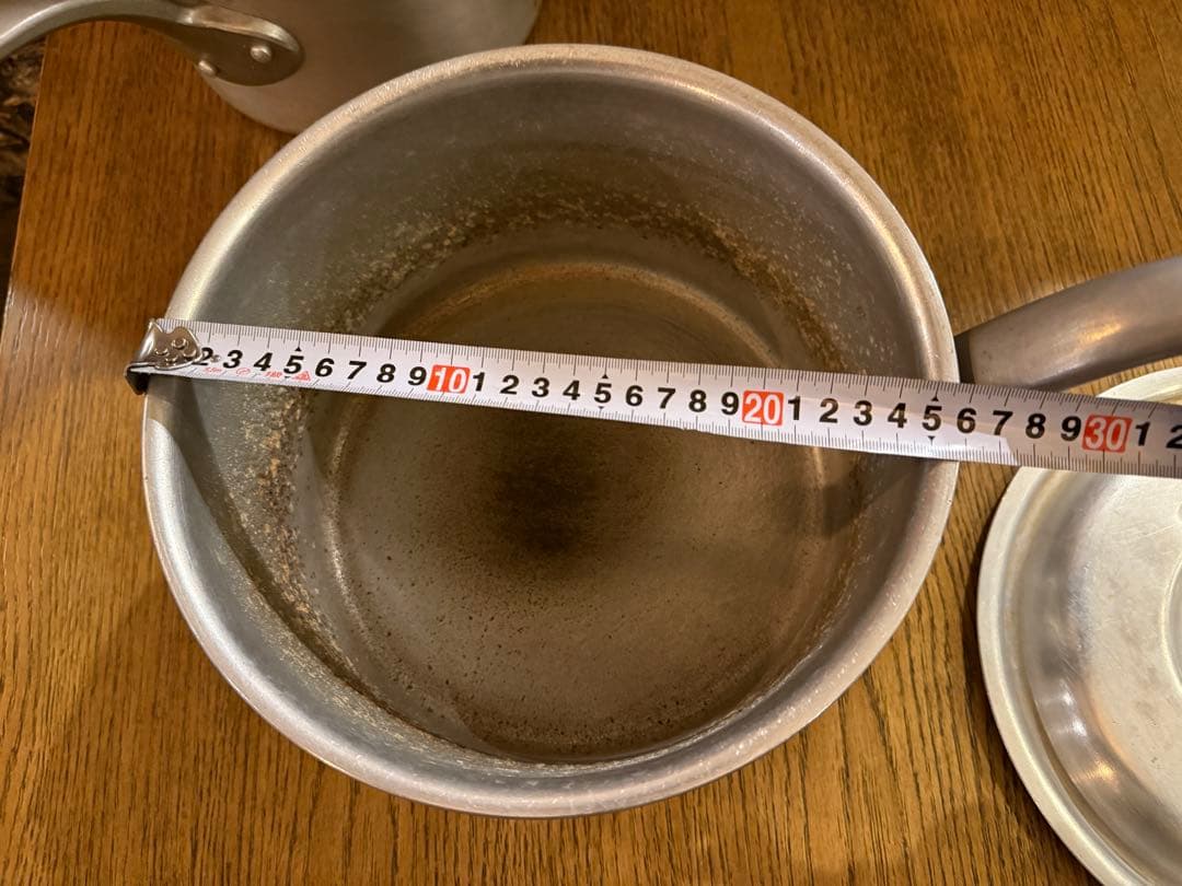 【中古美品】アルミ鍋2点セット23〜26cm 飲食店 レストラン 本格的料理