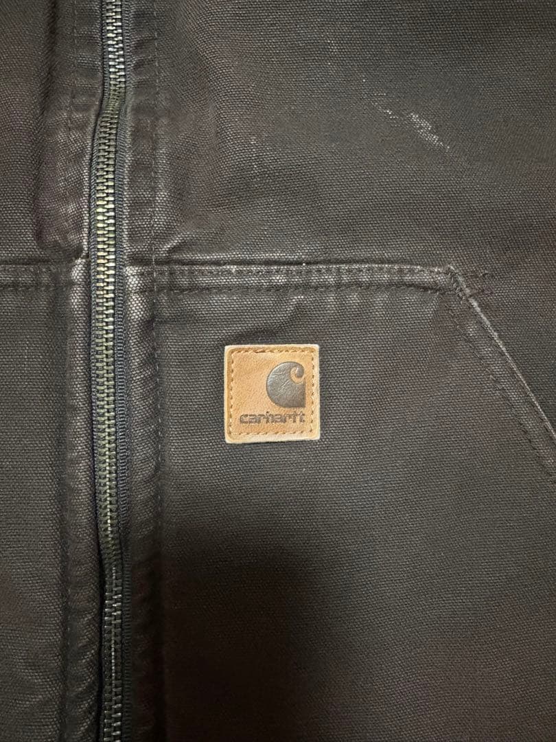 carhartt ダック ベスト ブラウン