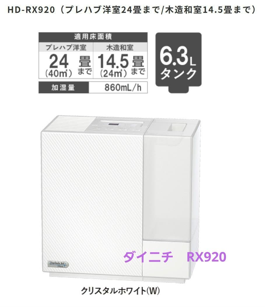【未使用】Fujitsuハイブリッド加湿器 ダイニチ HD-RX920