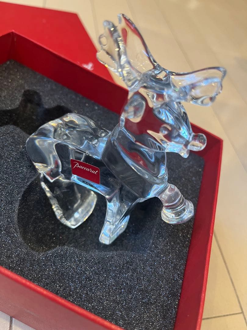 バカラ　 クリスタル トナカイ 置物　ノエル　フィギュリン　クリスマス