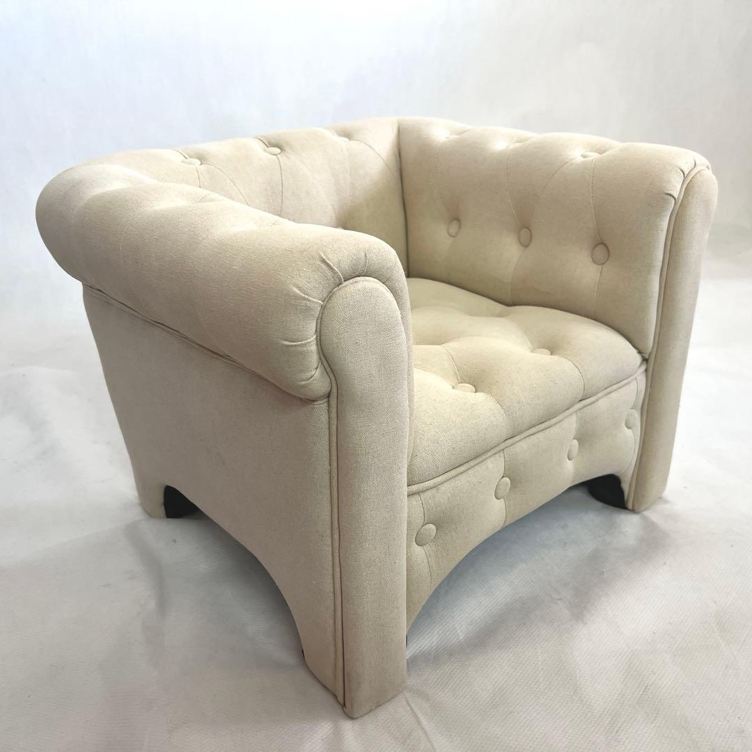 ZARA  KIDS ミニサイズソファ・リネン・アイボリー・ザラホーム