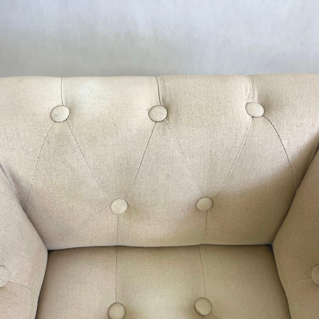 ZARA  KIDS ミニサイズソファ・リネン・アイボリー・ザラホーム