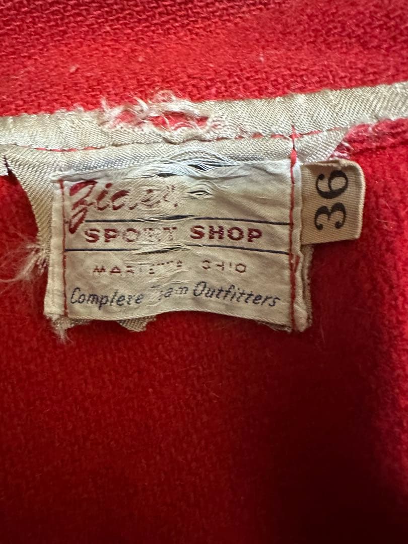 70’s スタジャン アワードジャケット　ヴィンテージ usa 襟付き裾リブ無し