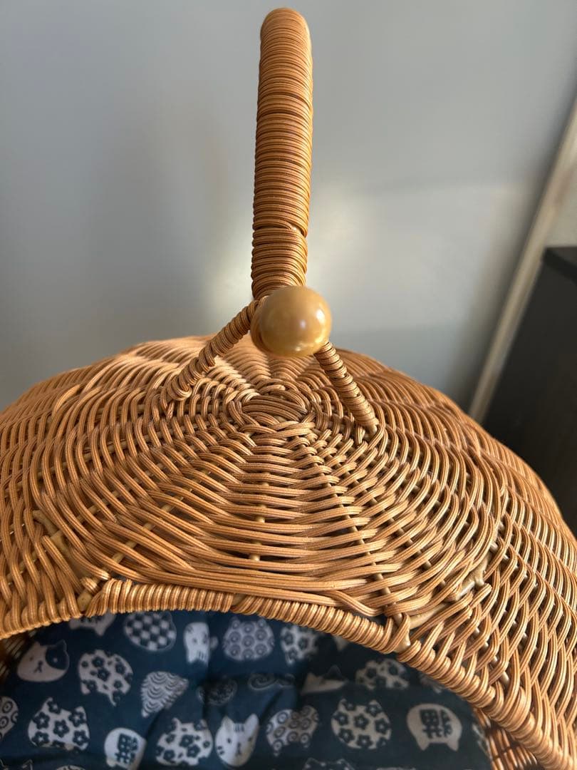 猫用ハンモック型ベッド ウィッカー製