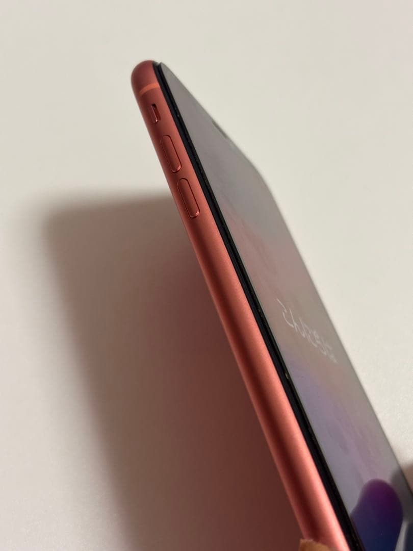 iPhone XR Coral 128GB SIMフリー バッテリー80%