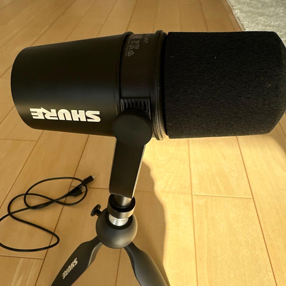 SHURE 有線マイク スタンド付き　中古美品