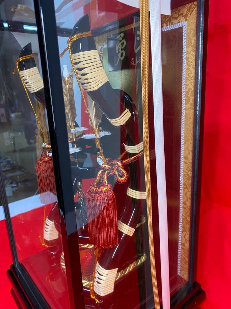 破魔弓　ガラスケース１５号・間口約２８×奥行約２４×高さ約５０㎝