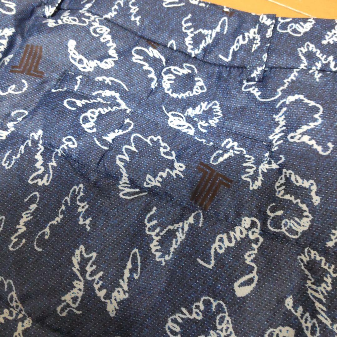 【美品】ランバンスポール 中綿 ダウン スカート M ブルー デサント