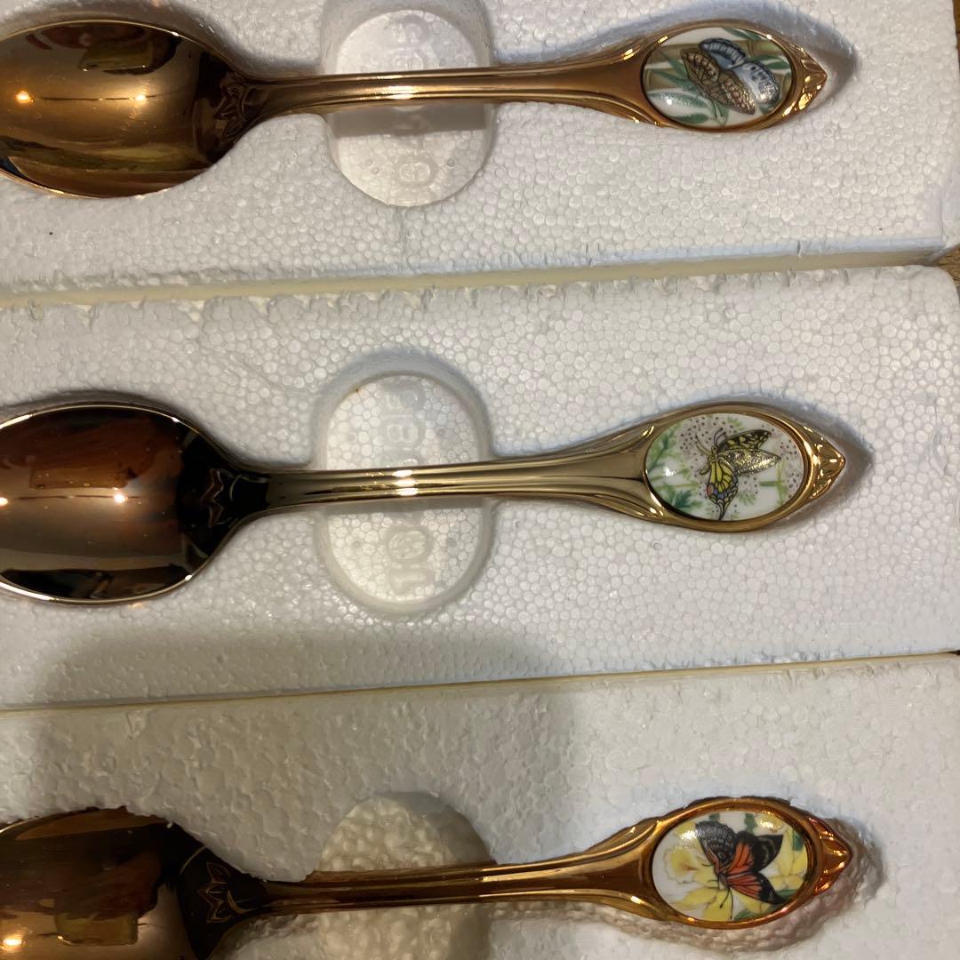 フランクリンミント 世界の蝶 スプーンコレクション12本