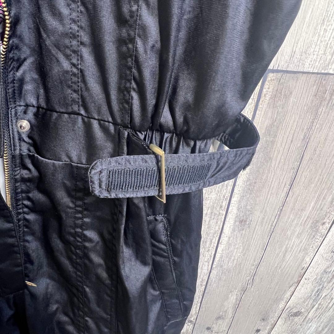 美品　レトロ　スキーウェア セットアップ　紫　黒　LLサイズ