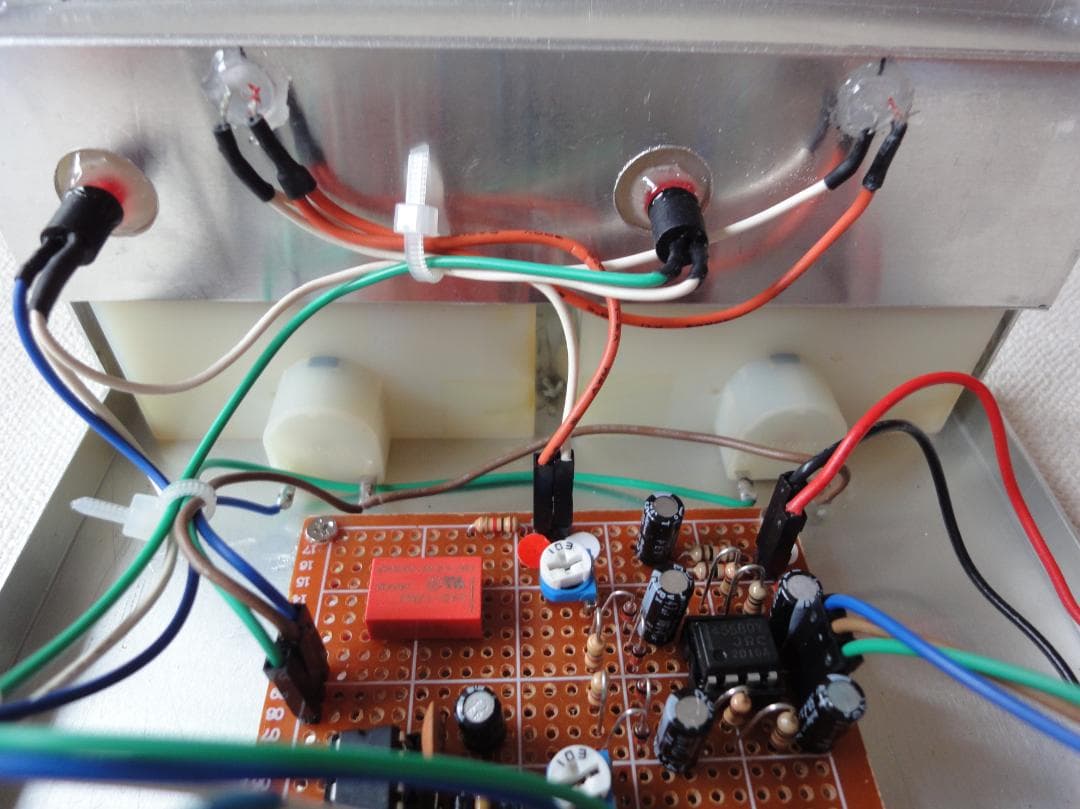 自作ステレオVUメーター199号機（YAMAHAピーク表示付）