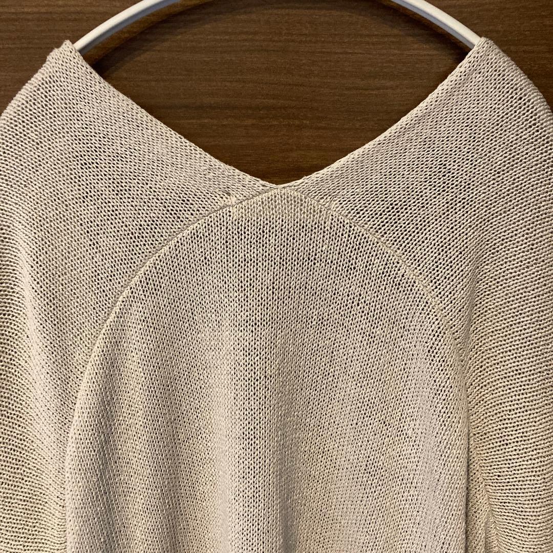 evam eva ドライシルク カーディガン シルク100% 羽織り グレージュ