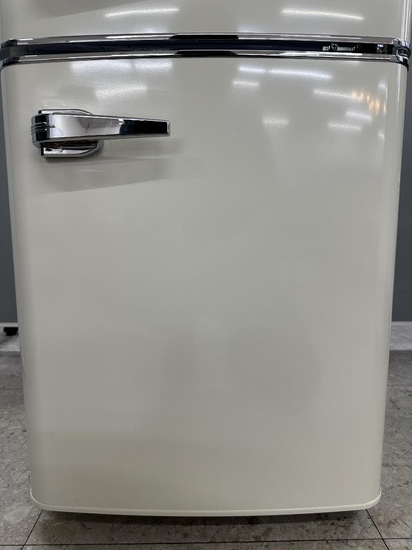 オーヤマ 冷蔵庫　昭和レトロ　PRR-082D-W　81L　2023年製ホワイト