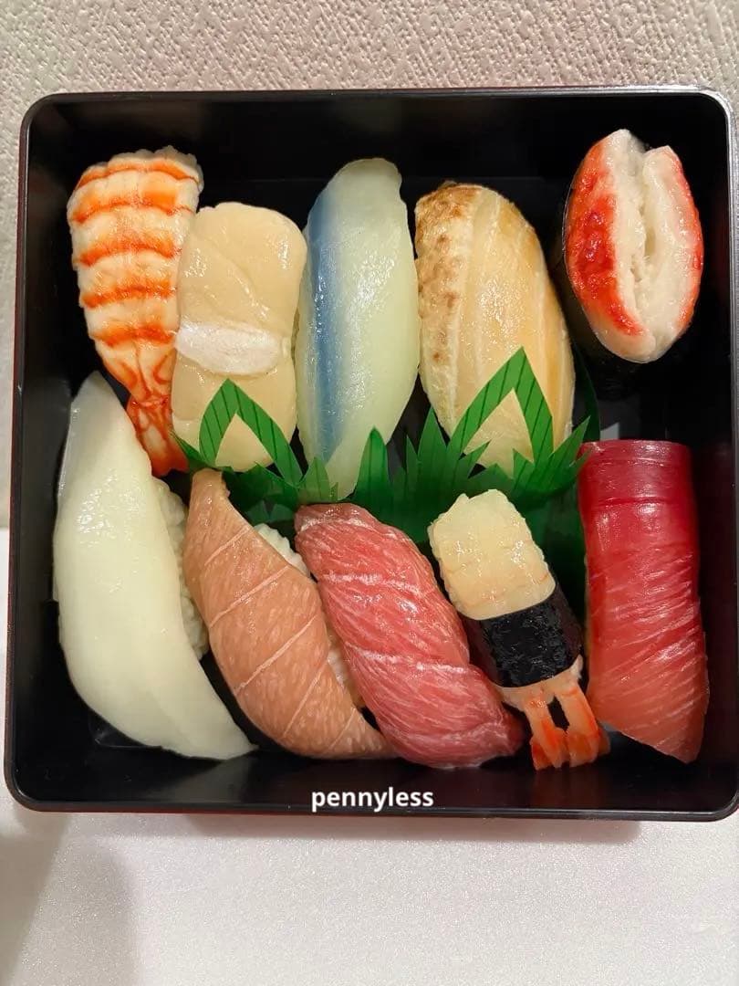 食品サンプル　実物大リアル寿司　35貫