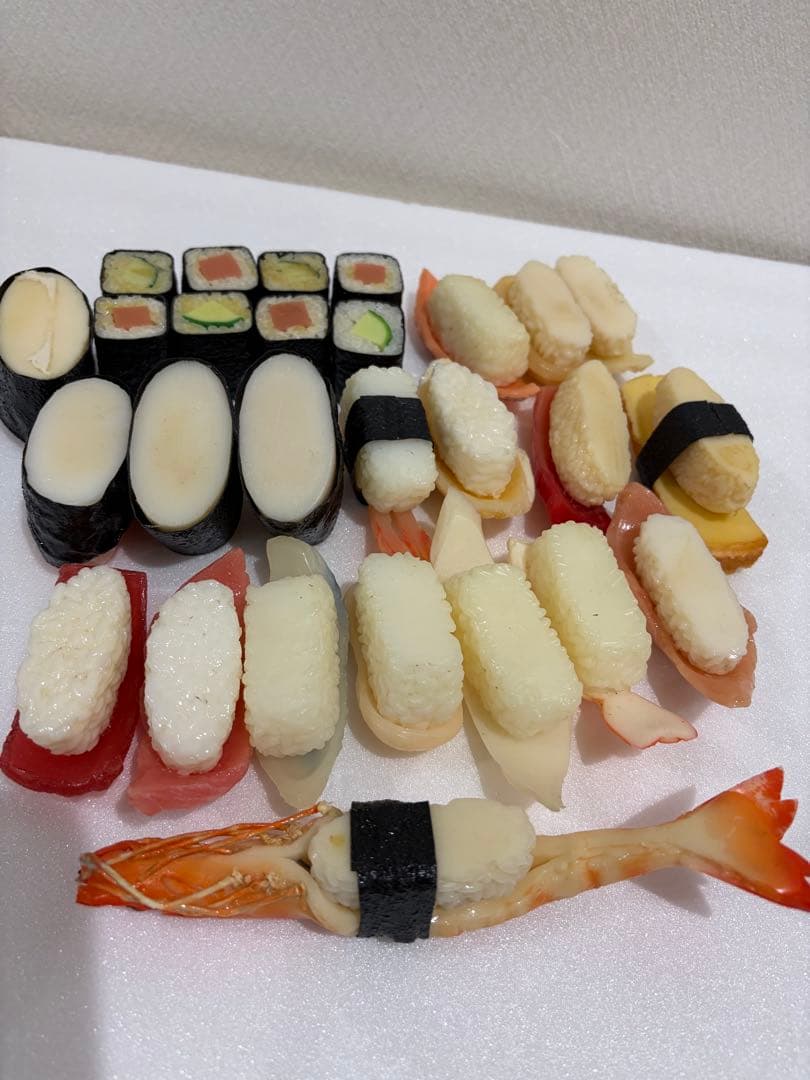 食品サンプル　実物大リアル寿司　35貫