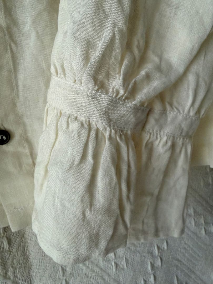 新品　イチアンティークス ☆ Linen Frill Shirt