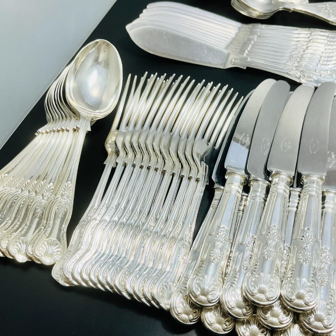 【Arthur Price】キングスパターンのディナーフルセット 135本組