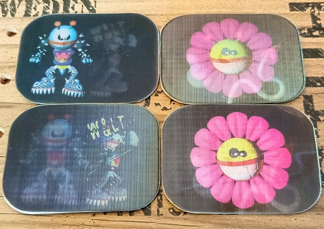 W.&L.T. ノベルティ 4点セット キーホルダー ステッカー パクパクくん