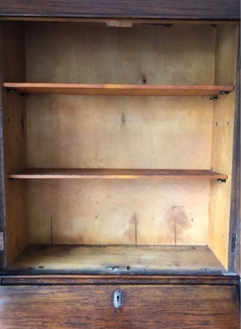 英国イギリスアンティークブックケースビューロー本棚デスク机キャビネット