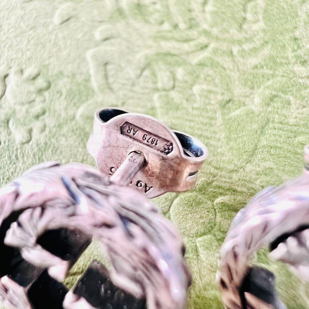 GUCCI　グッチ　ピアス　アラベスク　燻　インターロッキング　GGロゴ