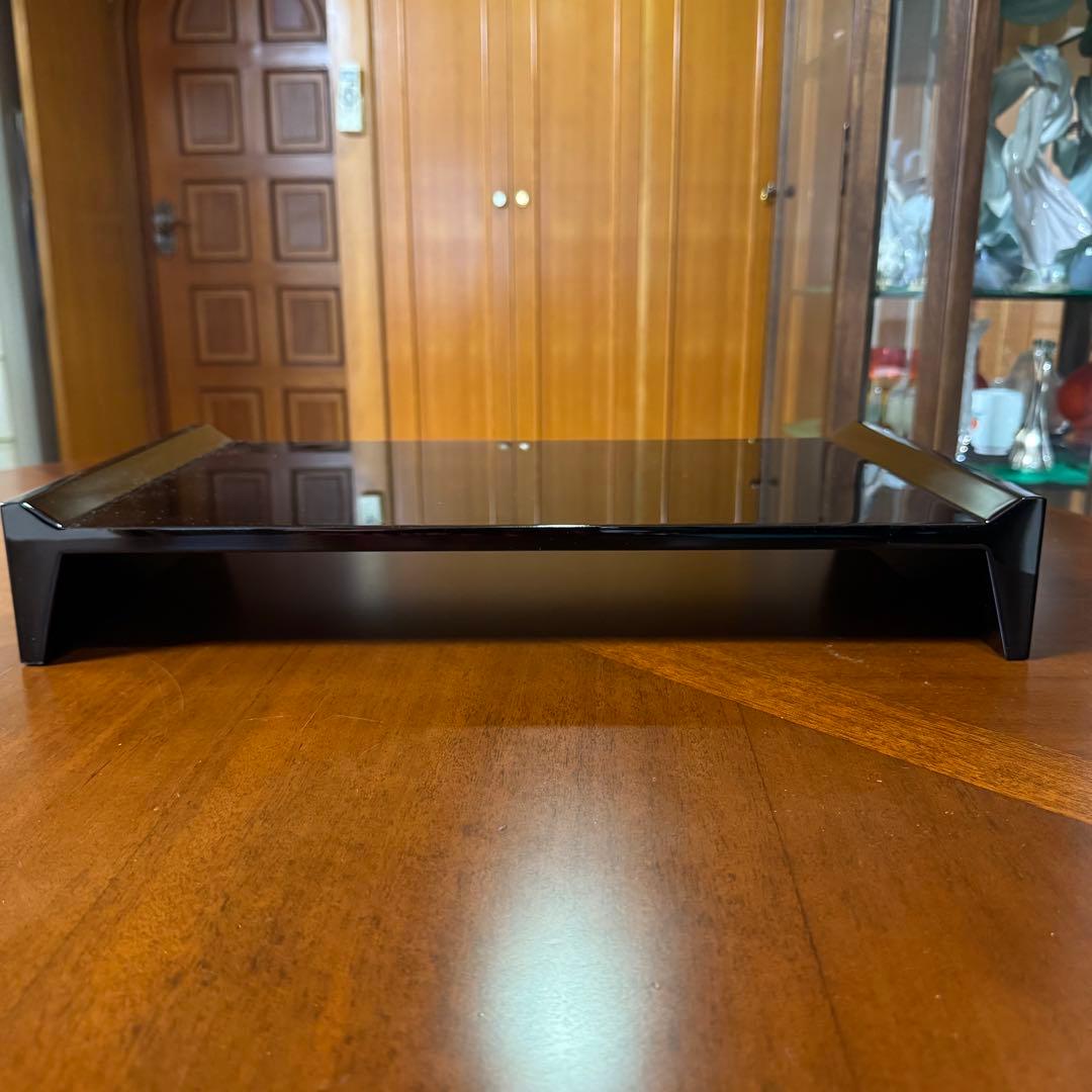 新品 輪島塗 慶塚 慶塚漆器 平卓 花台 敷板 漆器 漆 器 四角型 黒 共箱