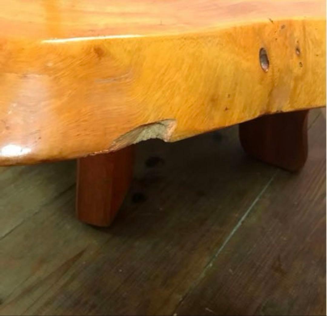 美品　木製　一枚板　座卓　ローテーブル　大きすぎず使いやすい程良いサイズ　重厚感