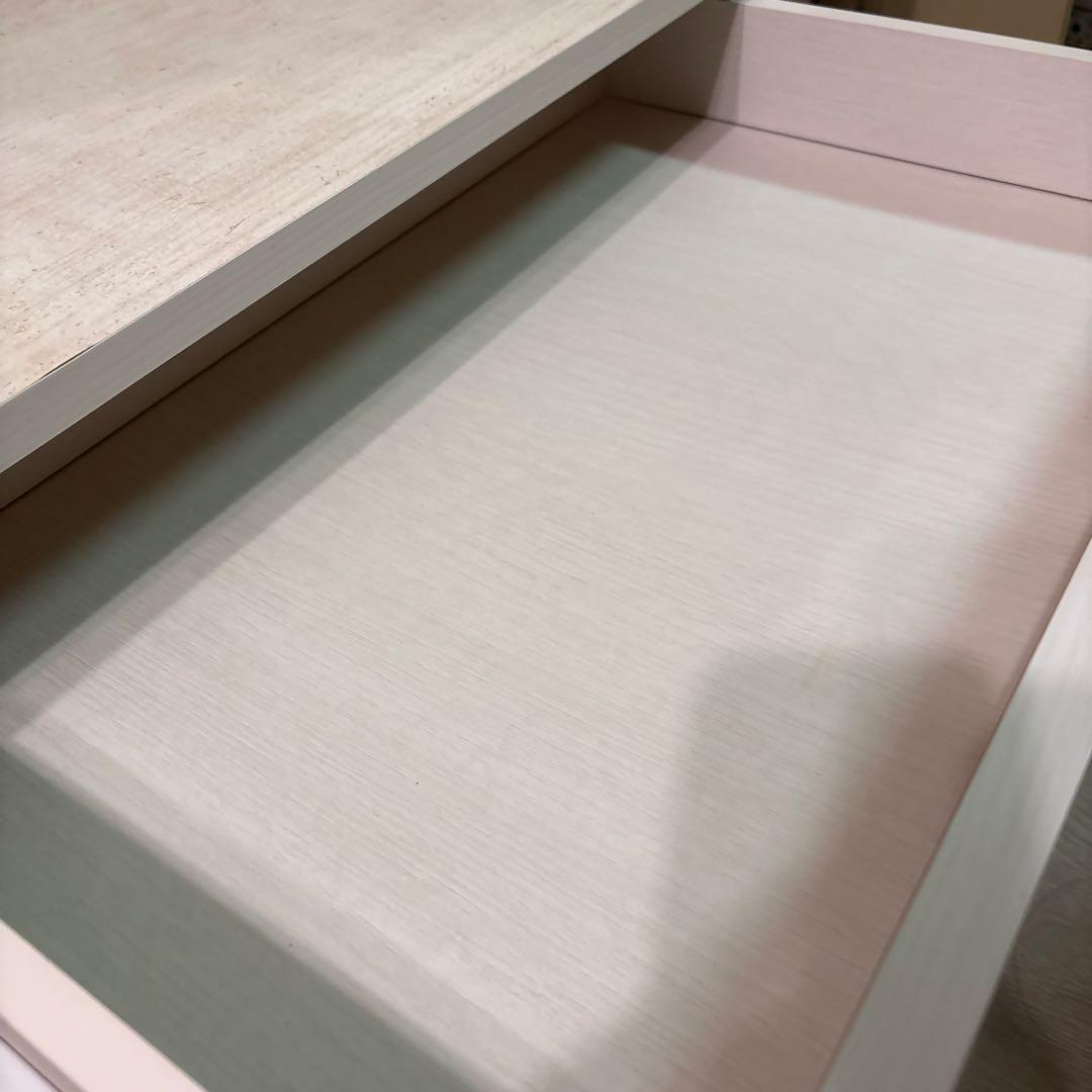 ホワイト木製ドレッサー・鏡台