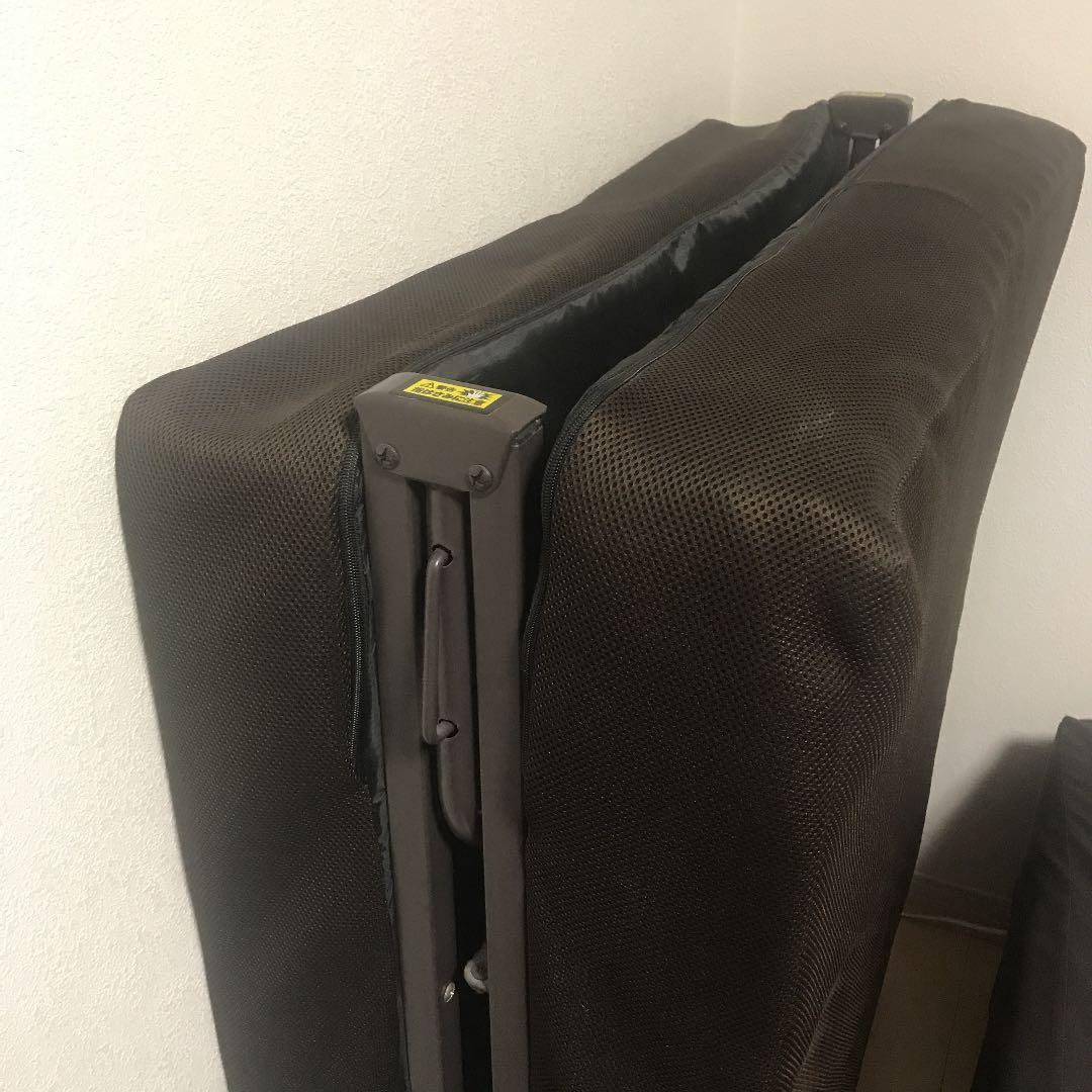 山善　折りたたみベッド　マット厚140ミリ