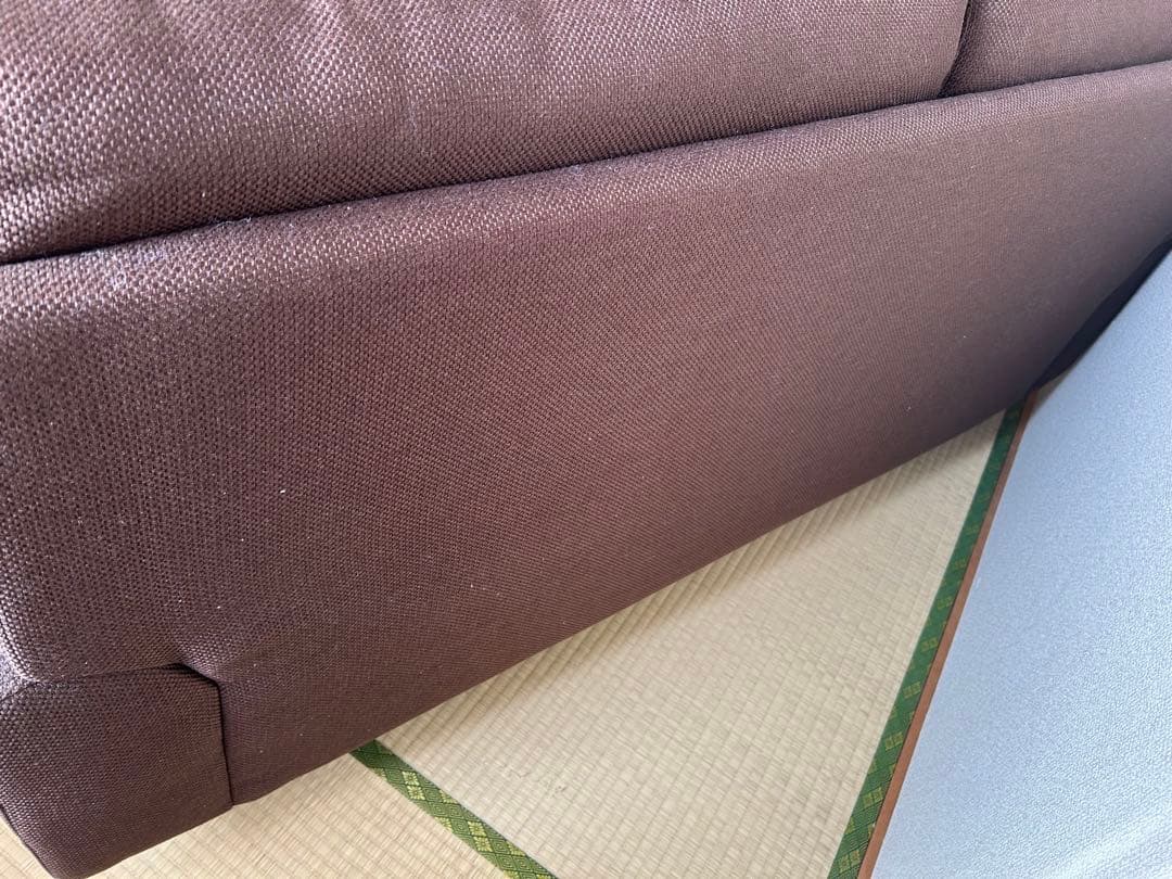 ニトリ/キャッツ3 2人用　3人用ソファ/ブラウンソファ