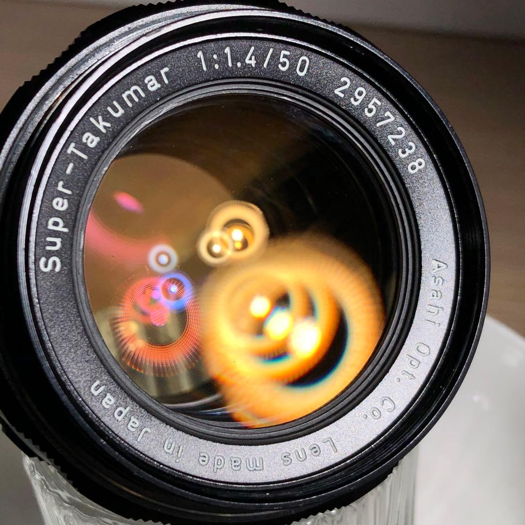 純正付属品付　PENTAX super takumar 50mm f1.4