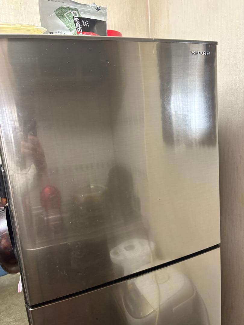 シャープSHARP シルバー 2ドア冷蔵庫　SJ-D23D-S