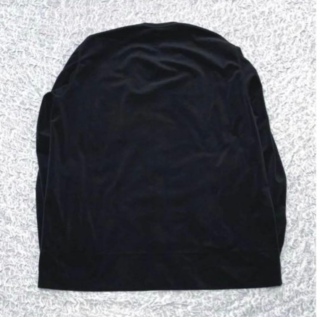 【美品】NO CONTROL AIR ヘリンボーン クルーネックプルオーバー 黒