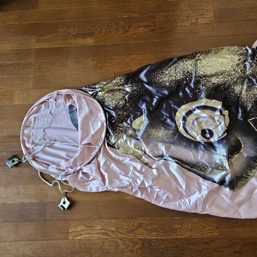 中古　鯉のぼり　5体と吹流し セット　友禅染　約5メートル