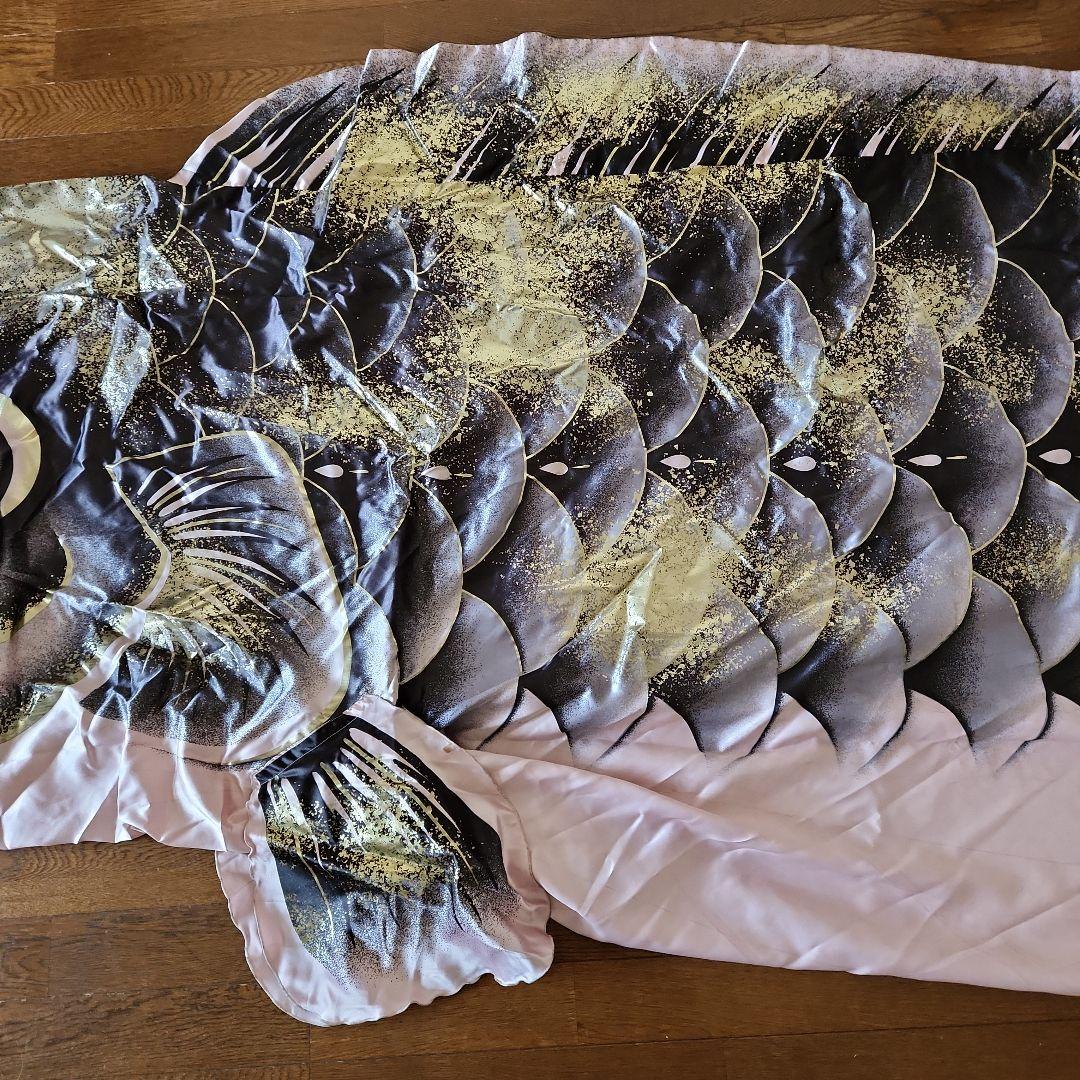 中古　鯉のぼり　5体と吹流し セット　友禅染　約5メートル