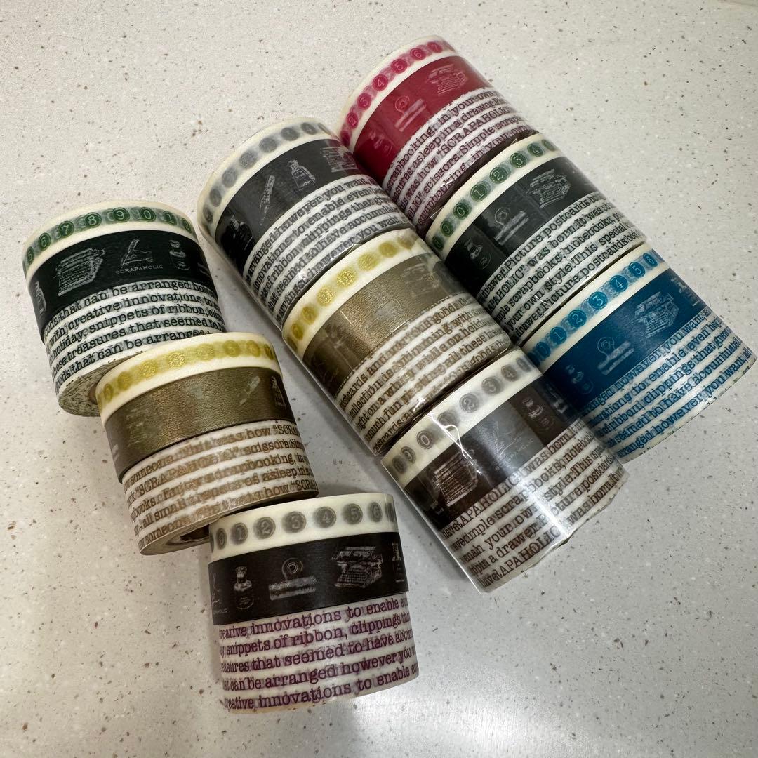 MARK'S マークス 廃盤 マスキングテープ タイプライター コンプリート