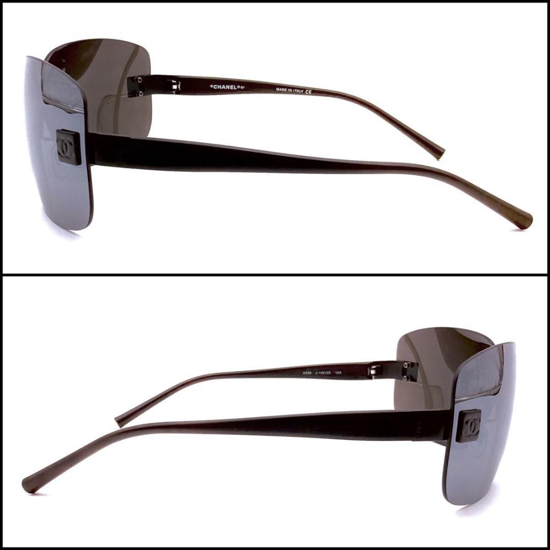 CHANEL シャネル　シールドレンズ　サングラス　ココマーク　リムレス