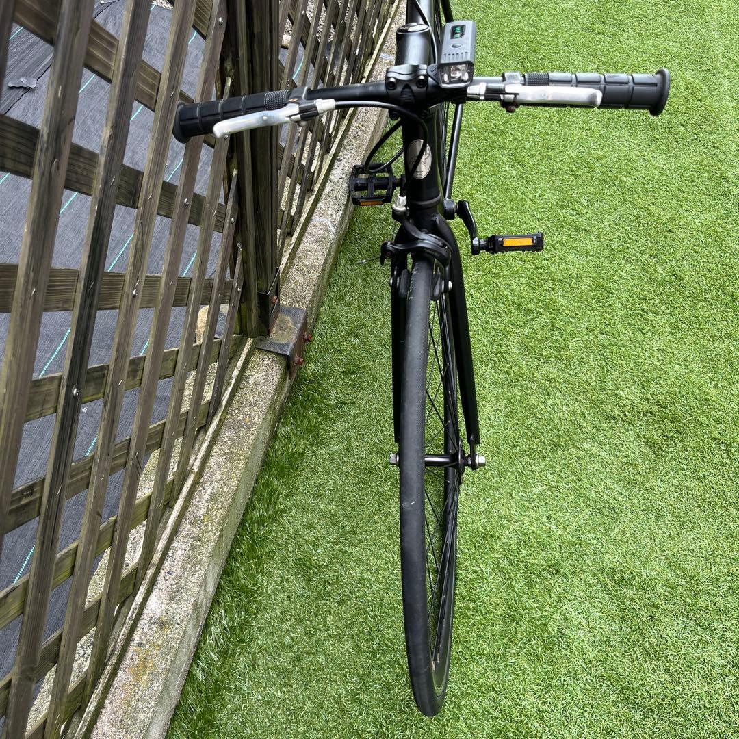 [引取限定] ピストバイク アルミフレーム黒艶消し シングルギア:7000X