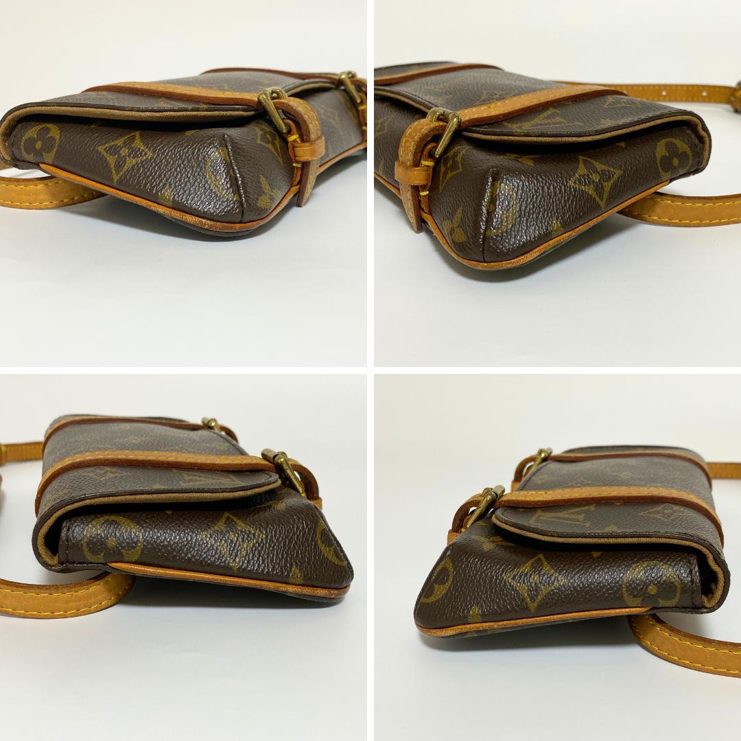 ルイヴィトン M51159 モノグラム ポシェット マレル ウエストバッグ 茶色