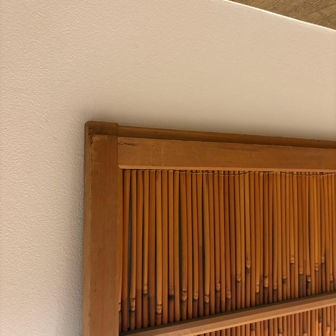 古い建具 1枚 簾戸 すど 葦戸よしど 夏障子 御簾戸 2/4