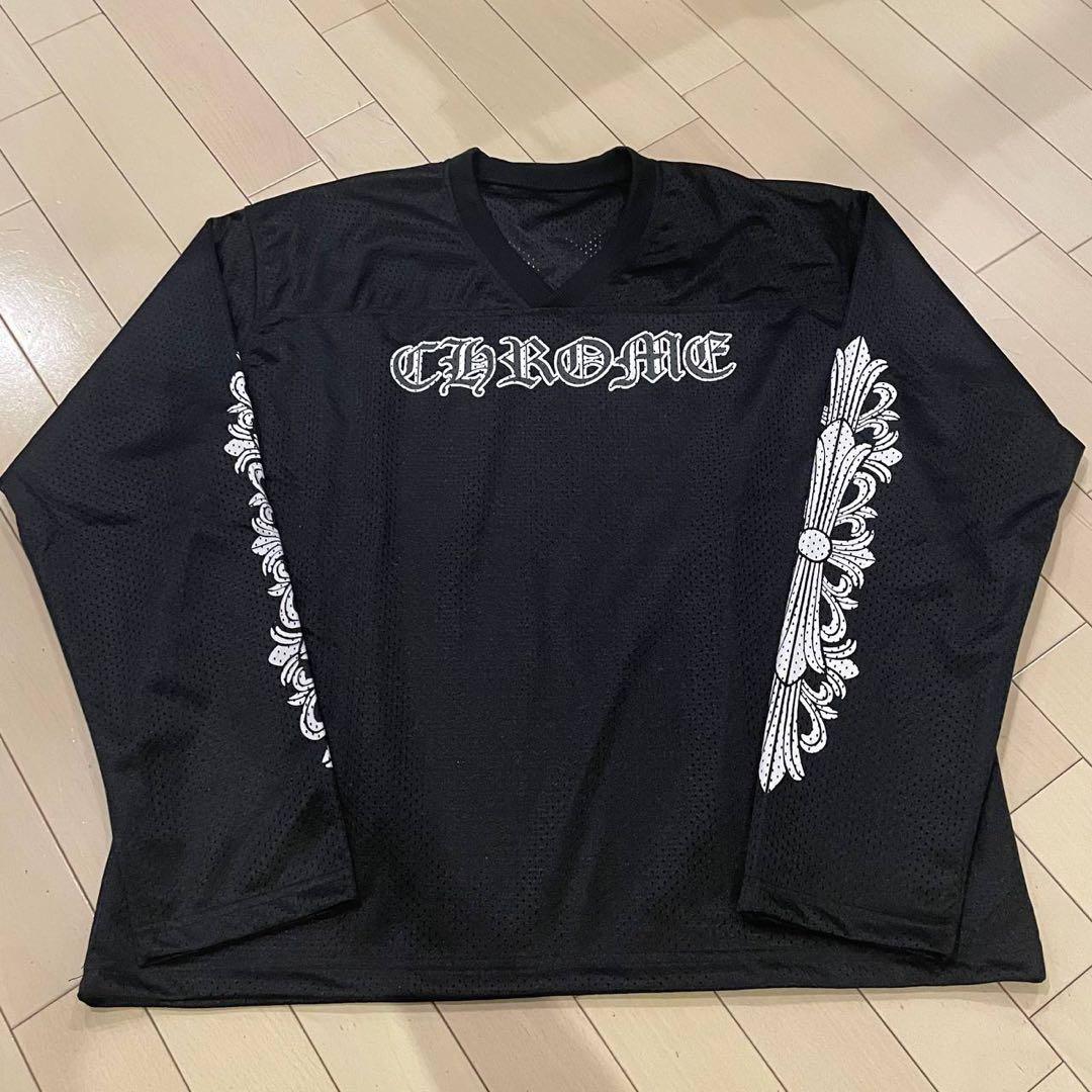 CHROME HEARTS メッシュシャツ ブラック　Mタグ無