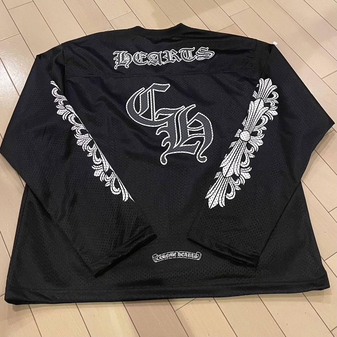 CHROME HEARTS メッシュシャツ ブラック　Mタグ無
