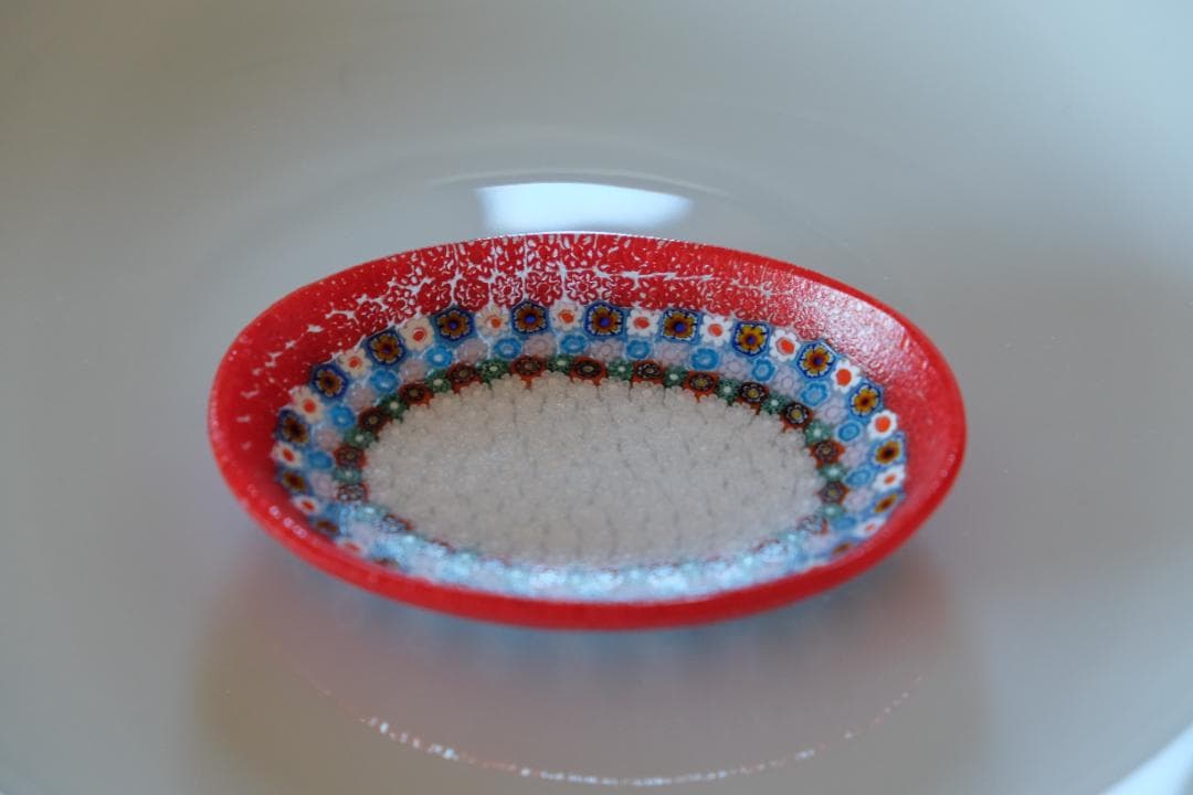 ベネチアンガラス ミルフィオリ プレート ムリーニ 田子美紀 江波冨士子