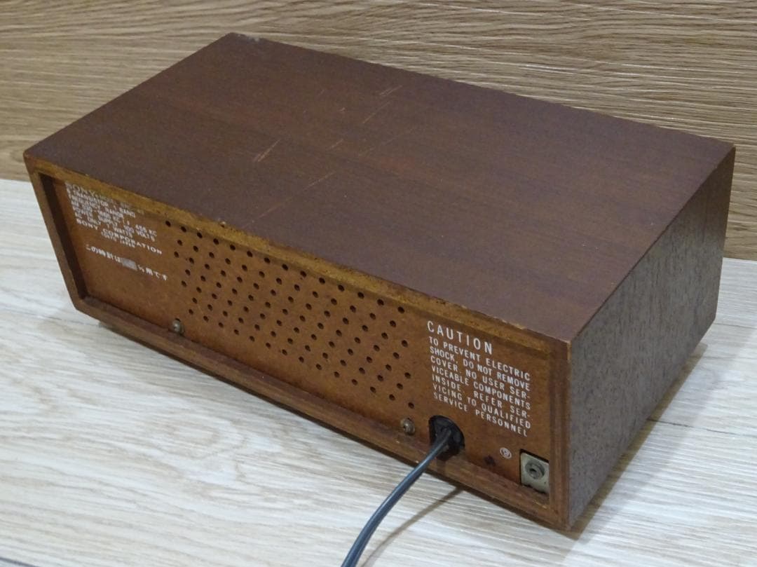 昭和レトロ SONY クロックラジオ 8RC-49 西日本仕様 時計 クラシック