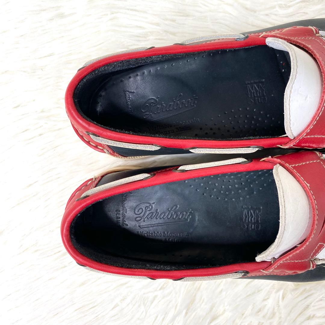 【美品】 パラブーツ ビームス別注 ローファー 26.0cmトリコロール
