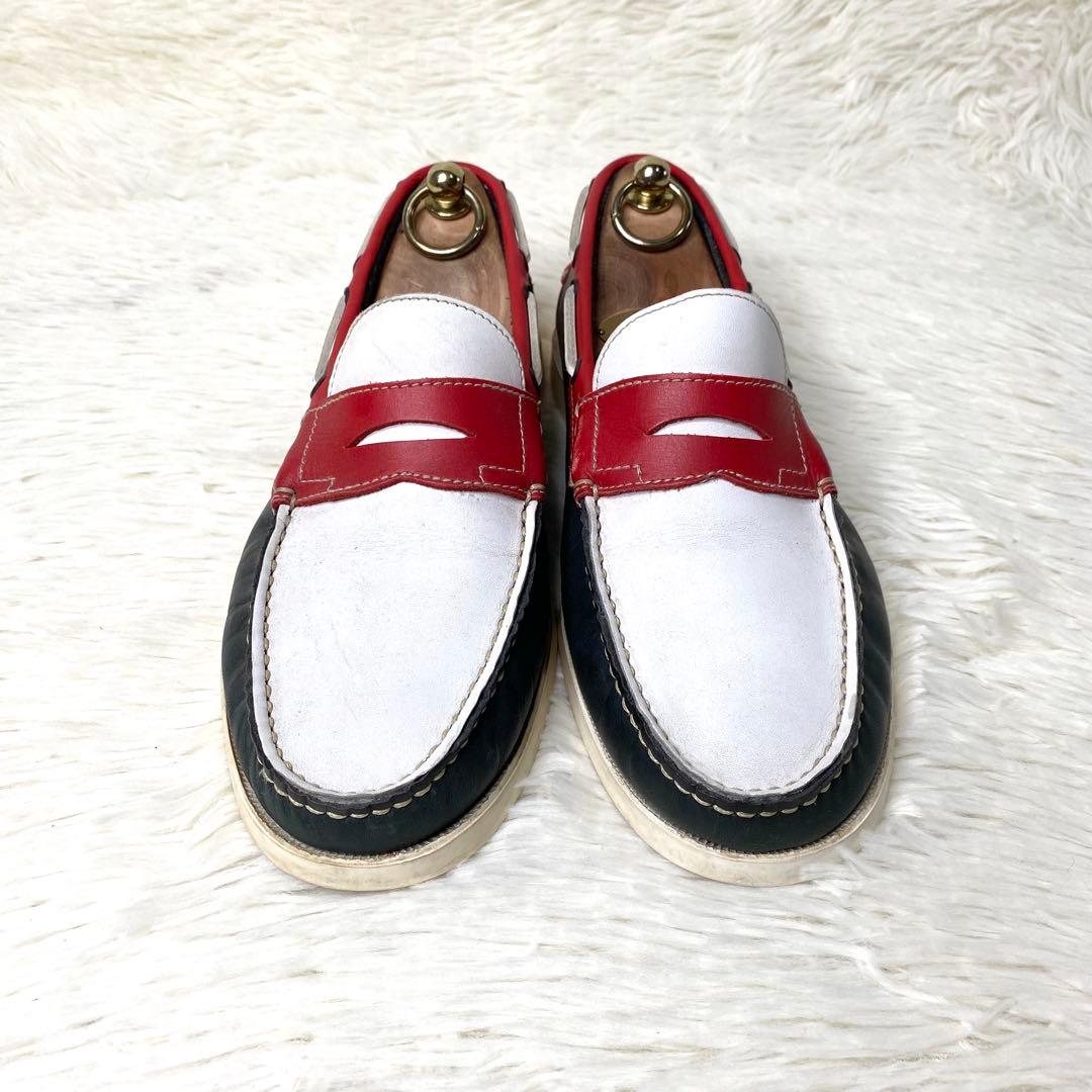 【美品】 パラブーツ ビームス別注 ローファー 26.0cmトリコロール