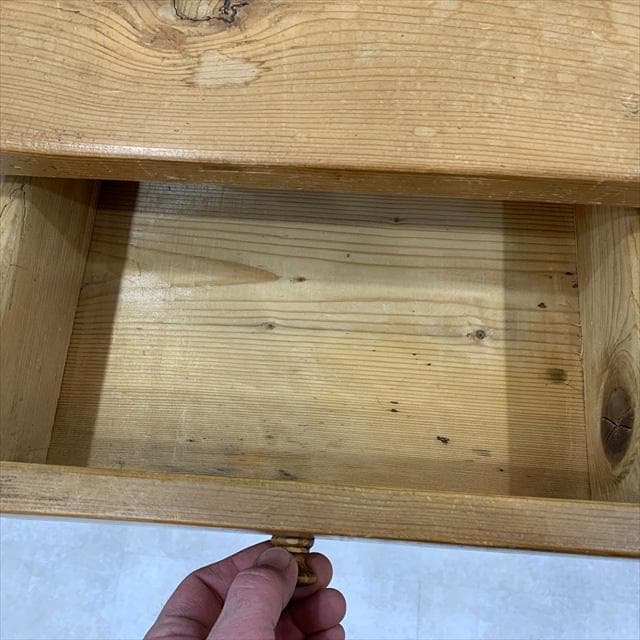 ペニーワイズオールドパインサイドキャビネット（右開き）