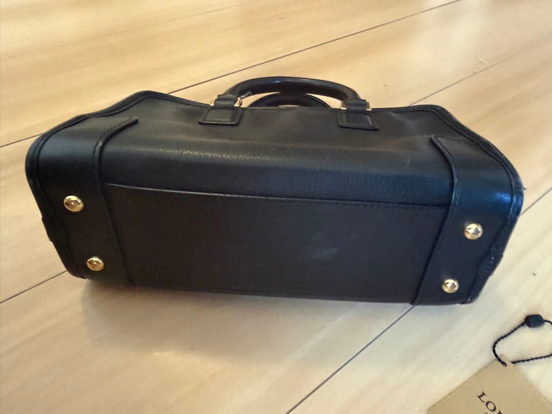 ロエベ アマソナ23 レザー ハンドバッグ ブラック